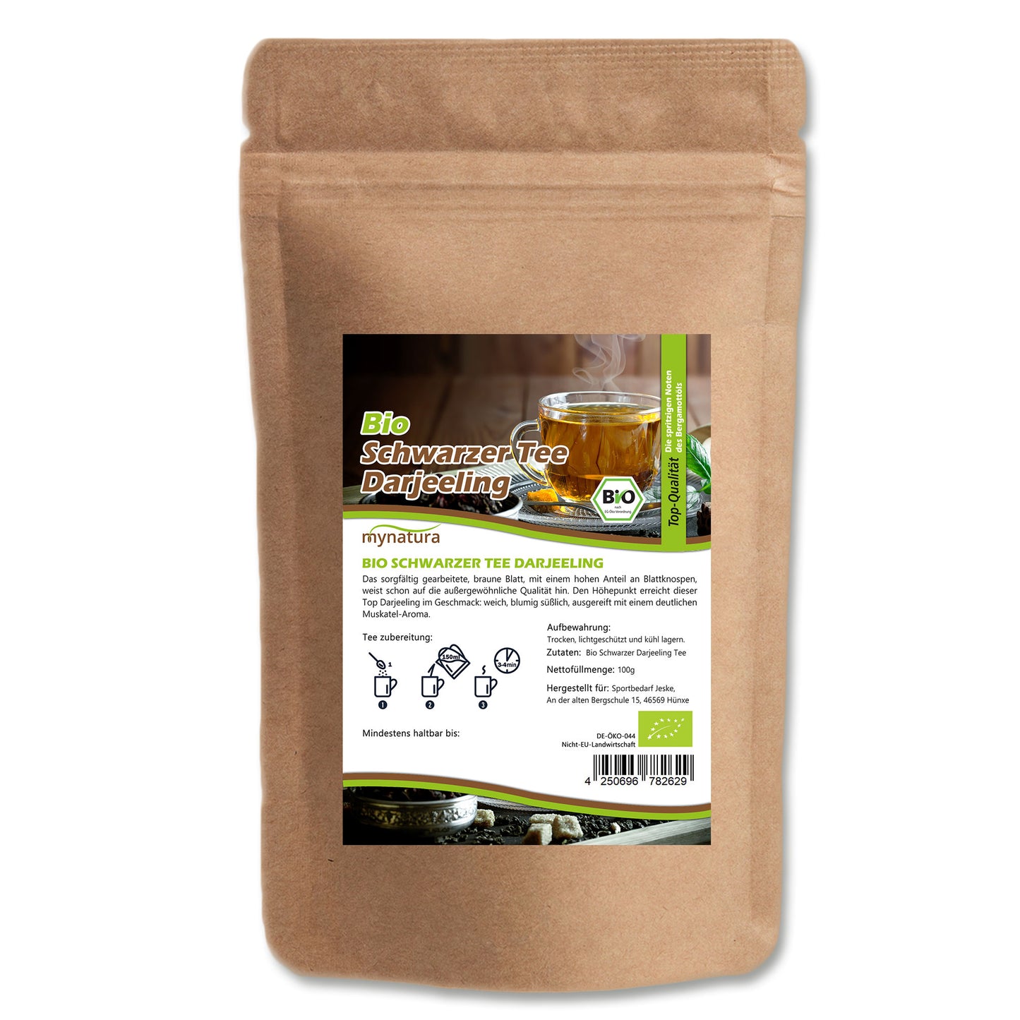 Mynatura Bio Schwarzer Darjeeling Tee ab 100g