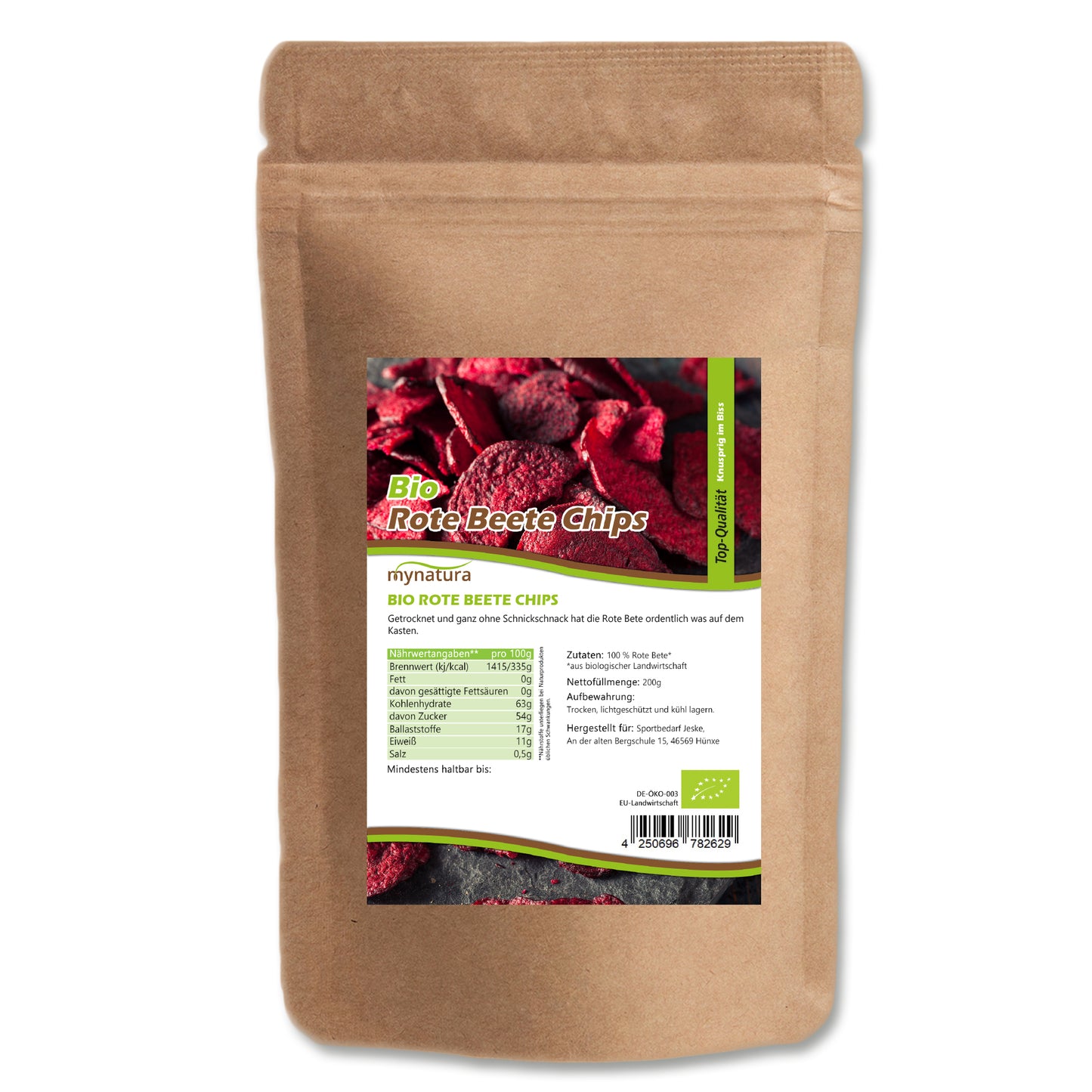 Bio Rote Beete Chips – im Beutel ab 200g