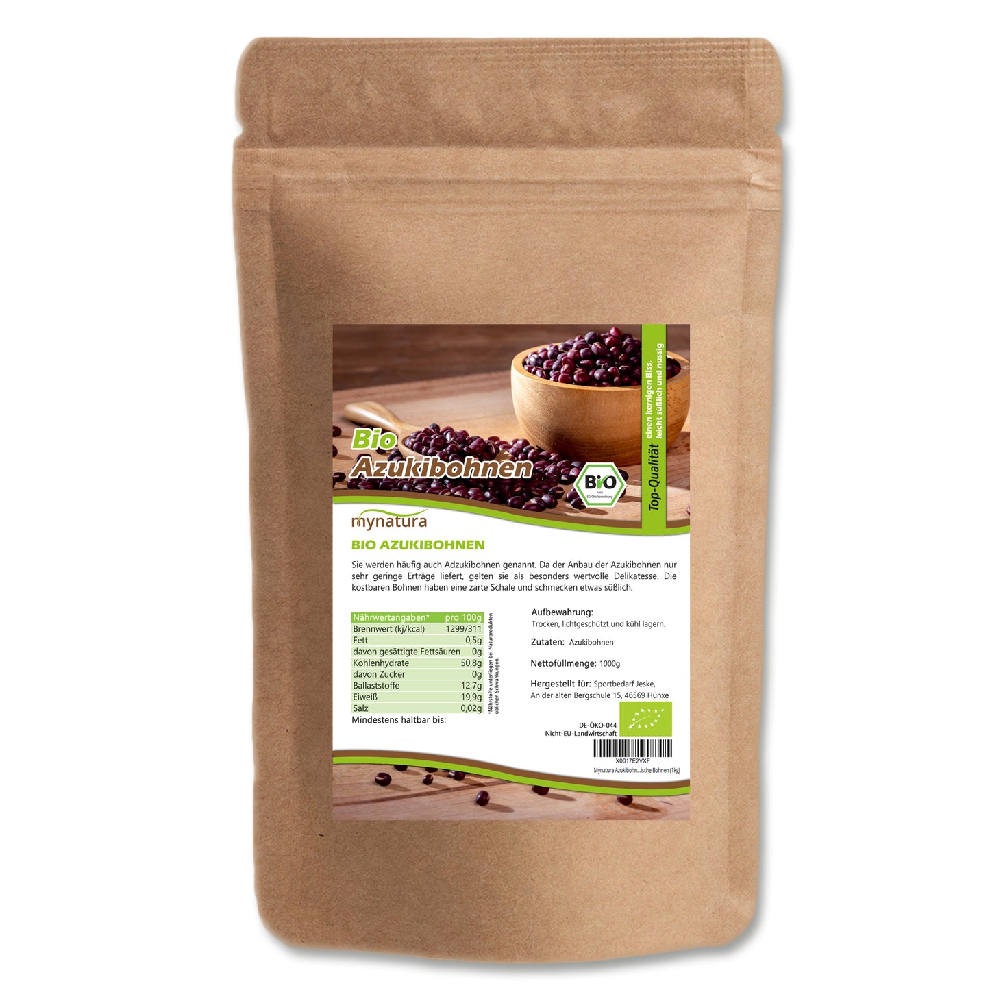 Bio Azukibohnen getrocknet – im Beutel ab 1kg