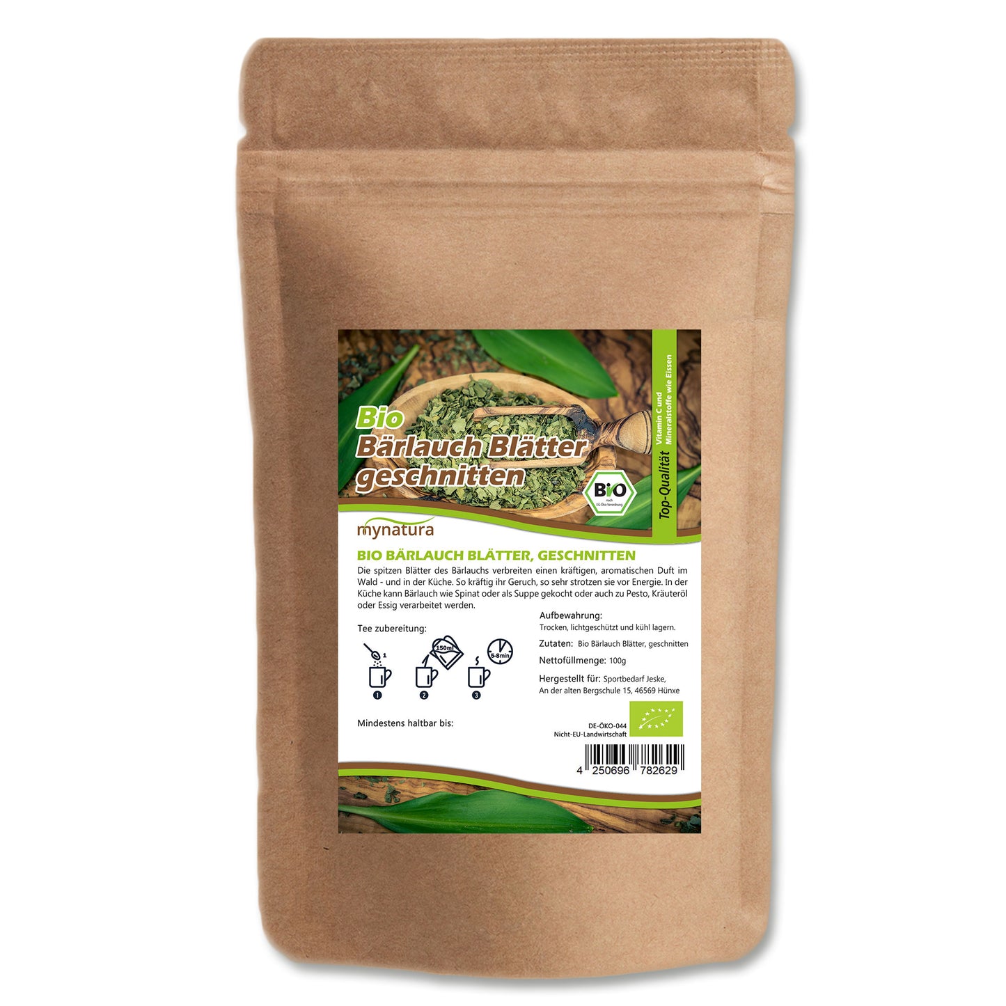 Mynatura Bio Bärlauch Blätter geschnitten im Beutel ab 100g
