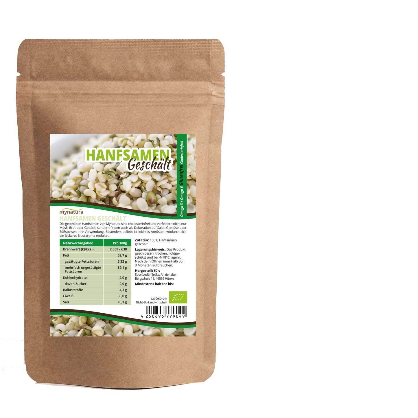 Bio Hanfsamen geschält – im Beutel ab 1kg