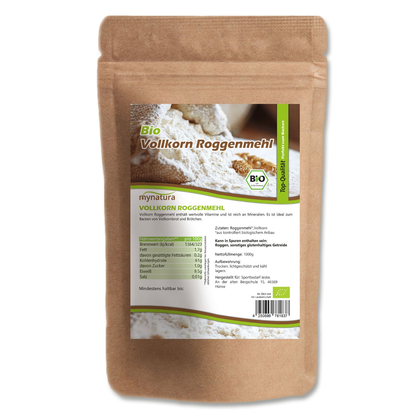 Bio Roggenmehl - im Beutel ab 1kg