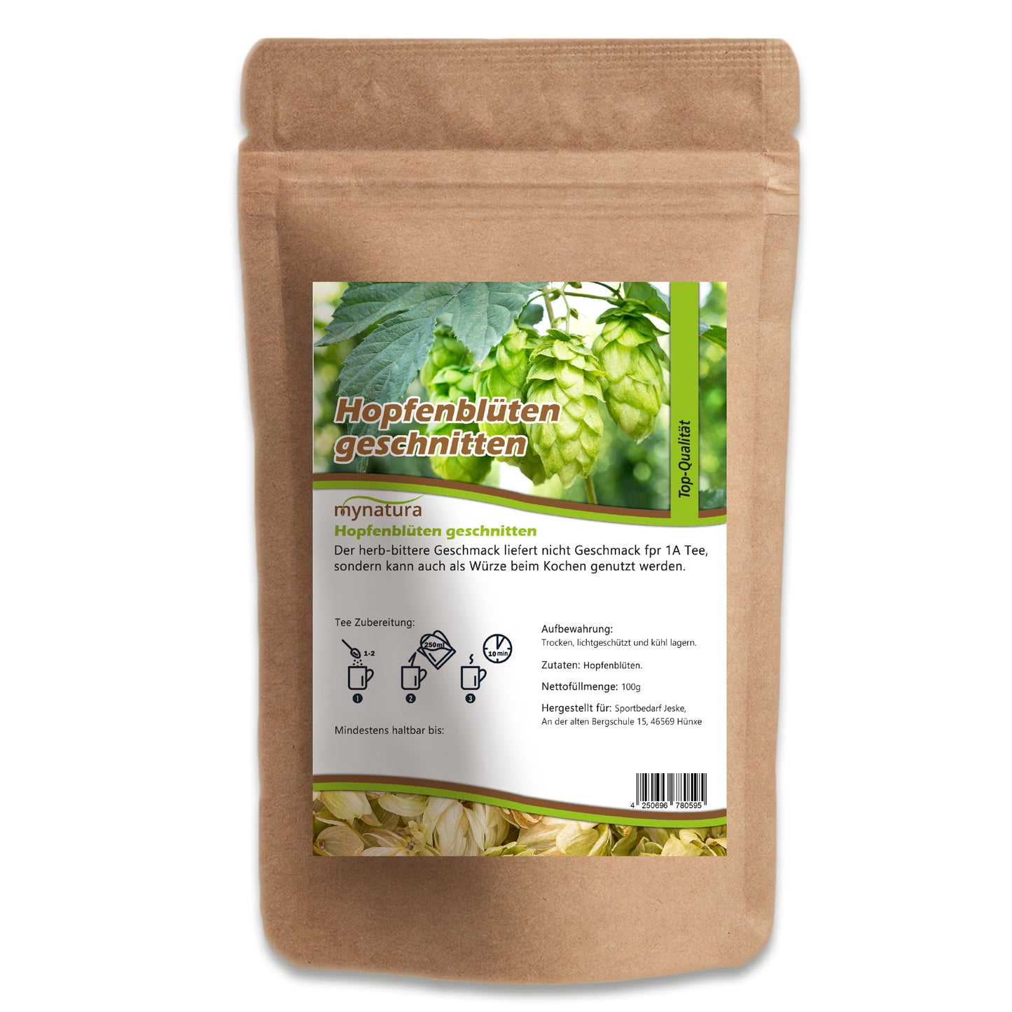 Hopfenblüten geschnitten - im Beutel ab 100g