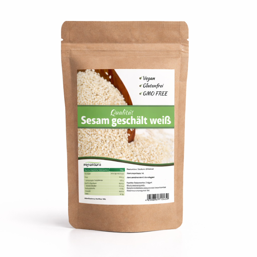 Mynatura weißer Sesam geschält - im Beutel ab 1kg