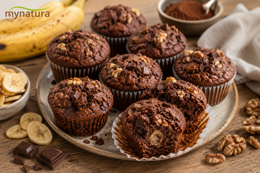Saftige Schokoladen-Bananen-Muffins – schnell, schokoladig und einfach gebacken