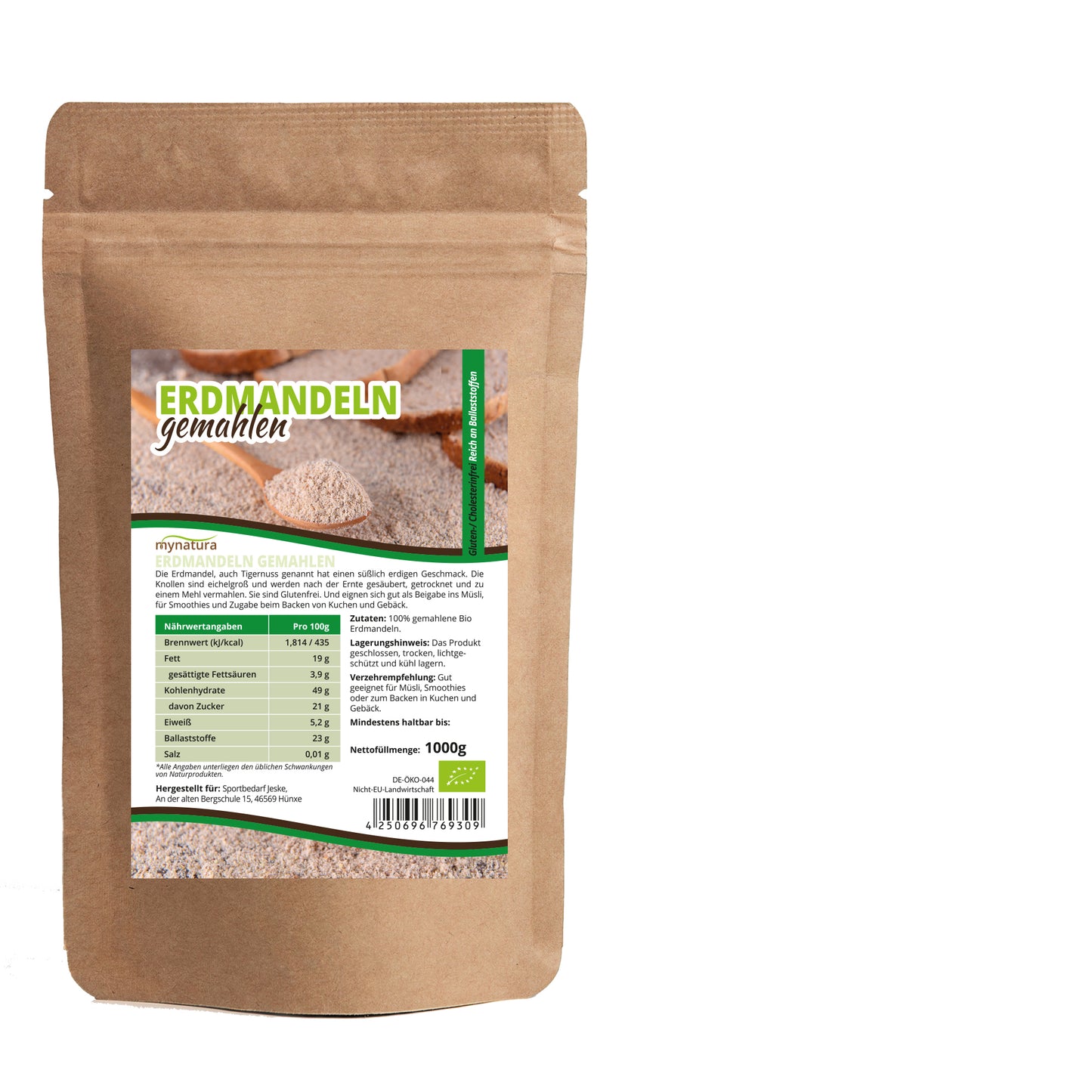 Mynatura Bio Erdmandelmehl im Beutel ab 1Kg