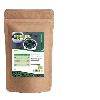 Mynatura Bio Spirulina Tabletten – im Beutel ab 500g