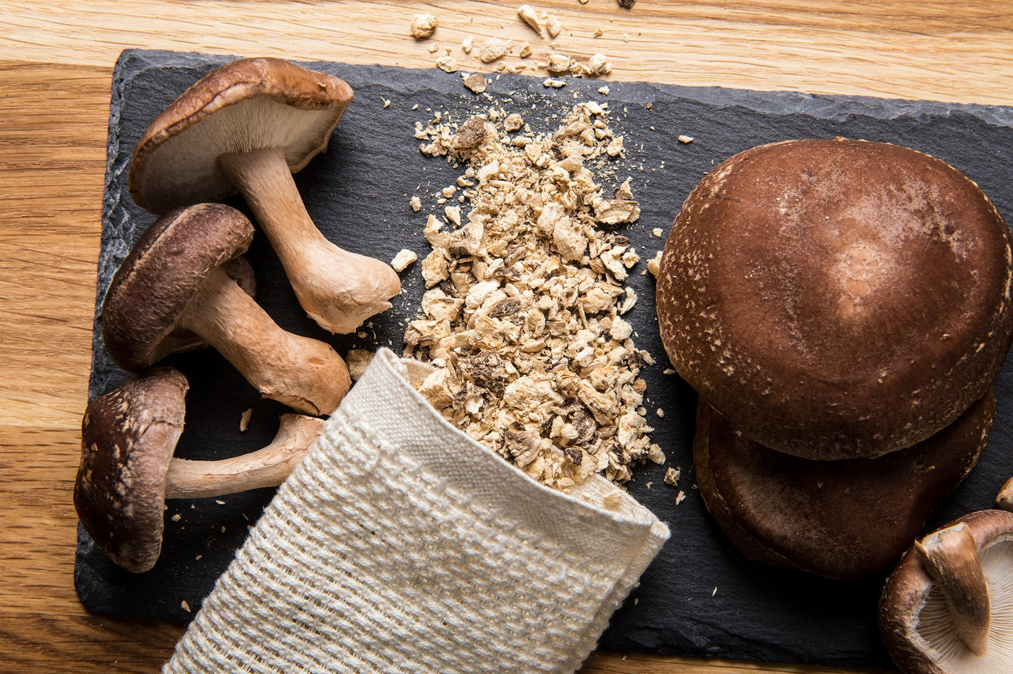 Shiitake Pilze geschnitten - im Beutel ab 100g
