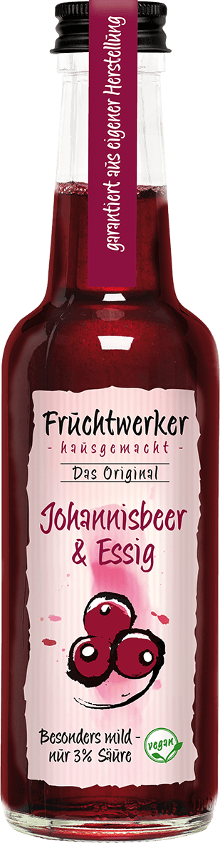 Fruchtwerker Johannisbeer & Essig - in der Flasche 250ml