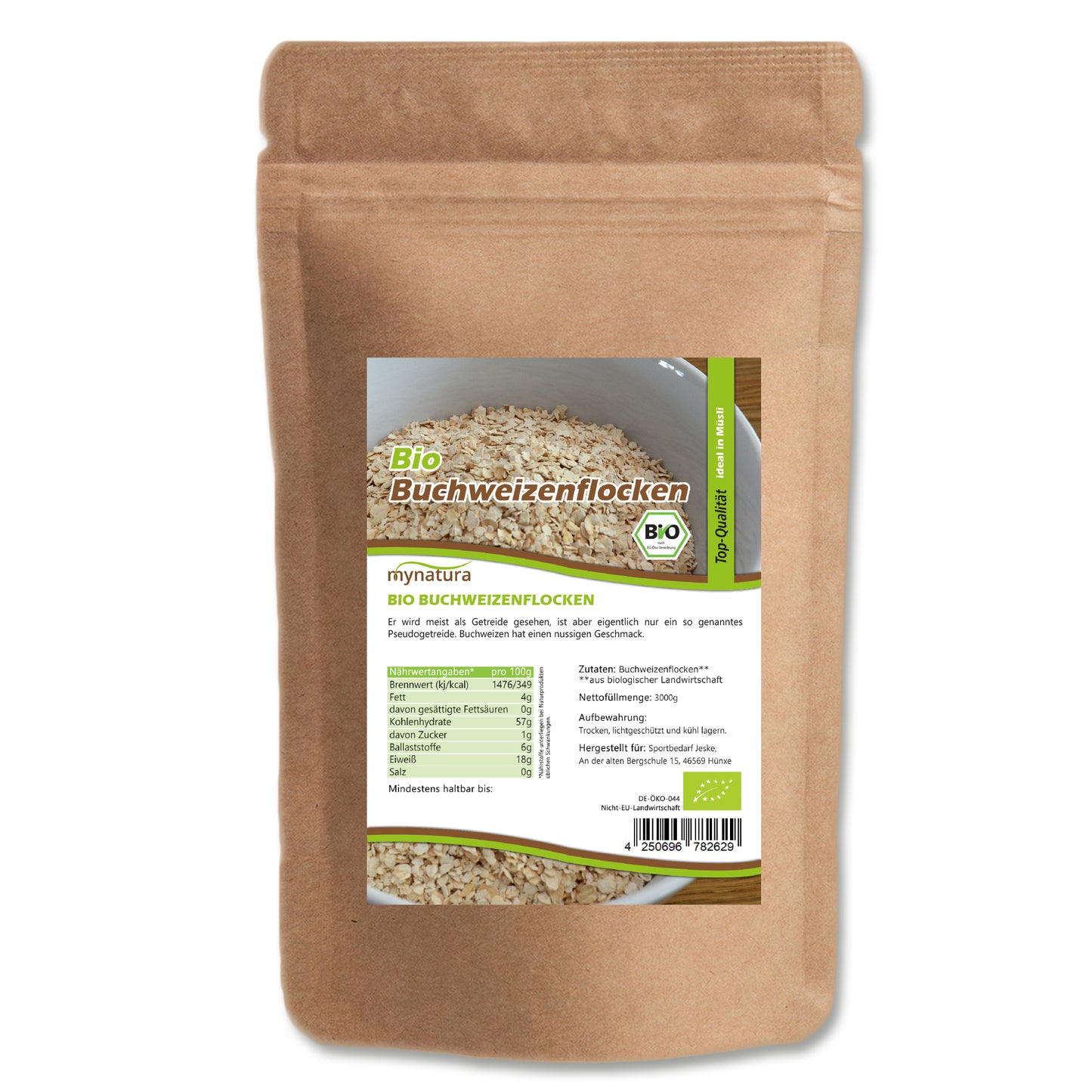 Bio Buchweizenflocken glutenfrei - im Beutel ab 3kg