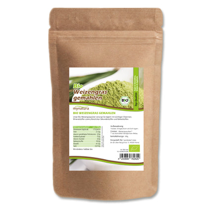 Bio Weizengras gemahlen - im Beutel ab 500g