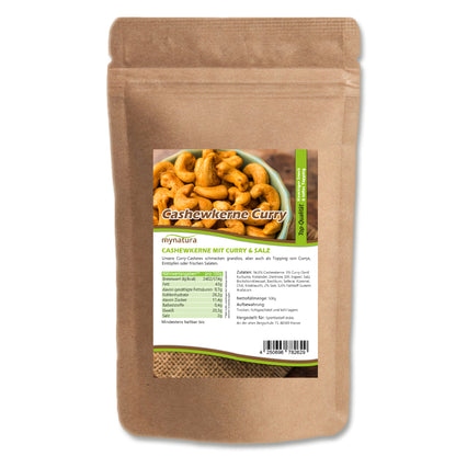 Cashewkerne mit Curry und Salz – im Beutel ab 500g