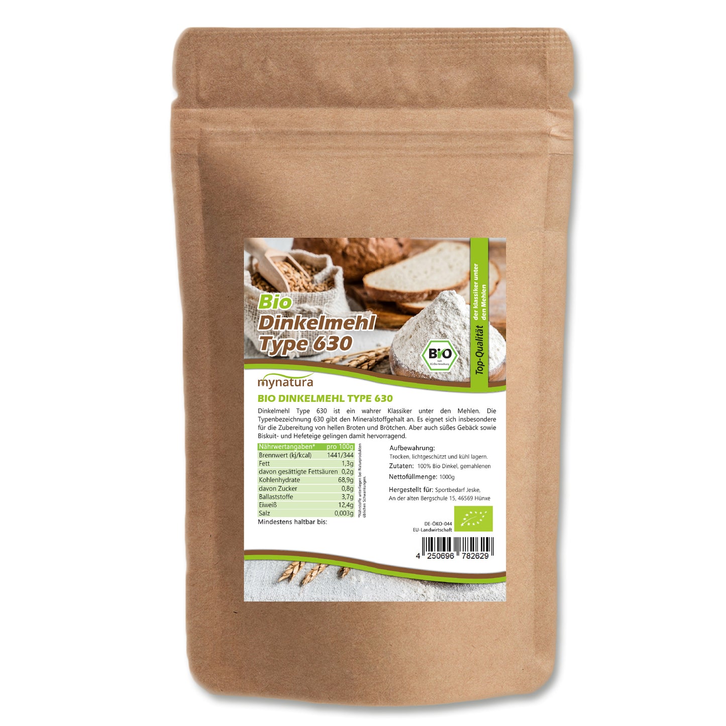 Mynatura Bio Dinkelmehl Type 630 im Beutel ab 1kg
