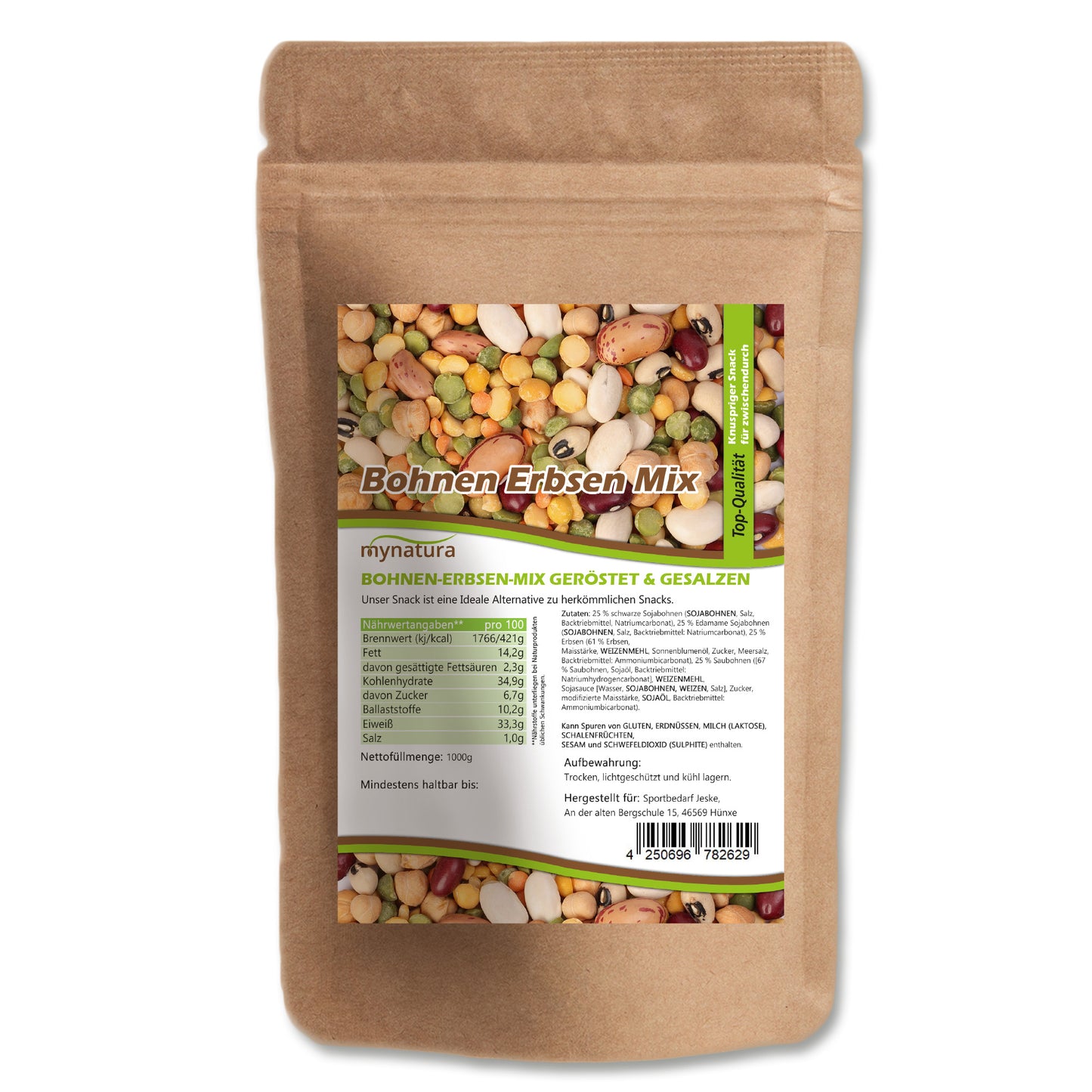 Gerösteter Bohnen-Erbsen-Mix – im Beutel ab 1kg