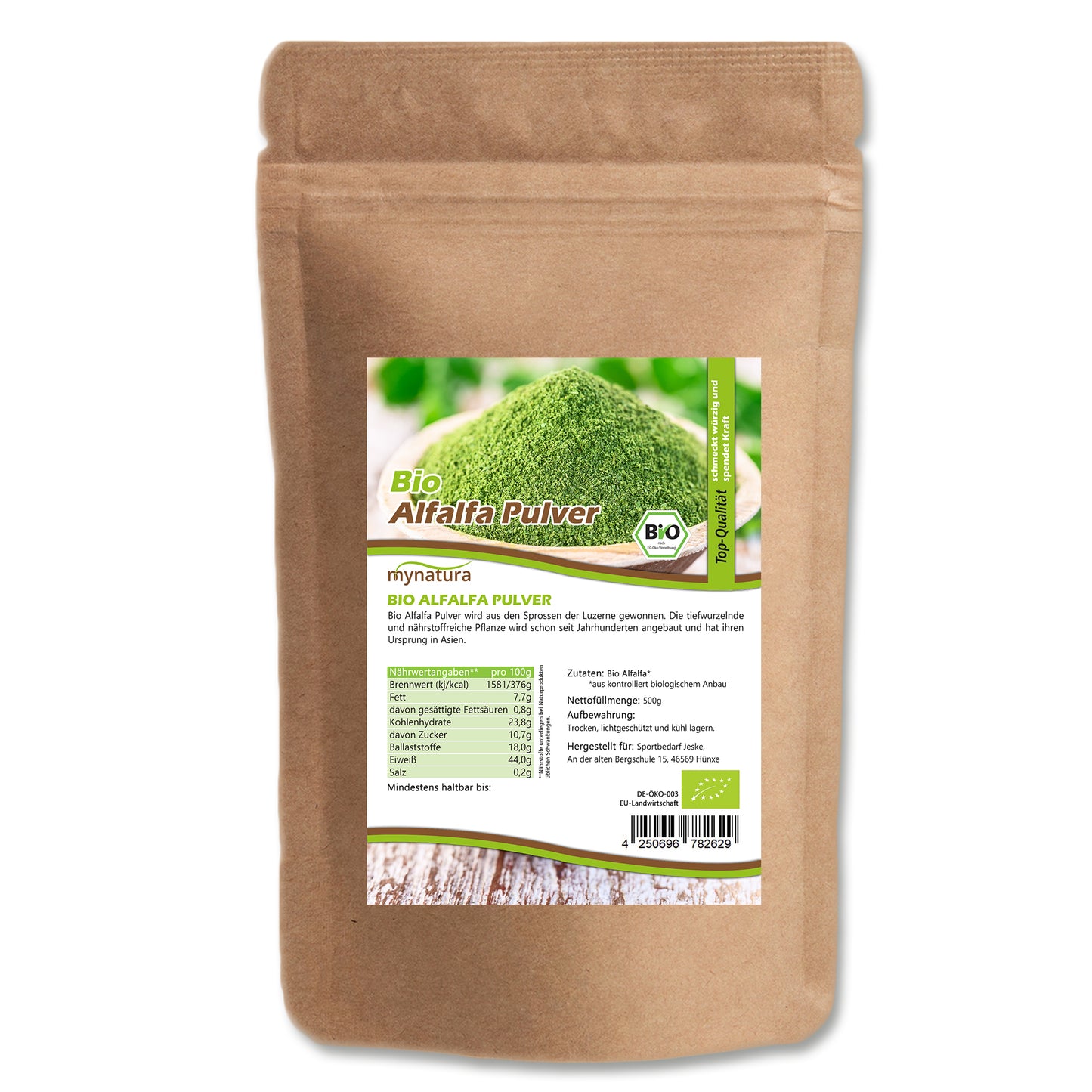 Bio Alfalfa Pulver - im Beutel ab 500g