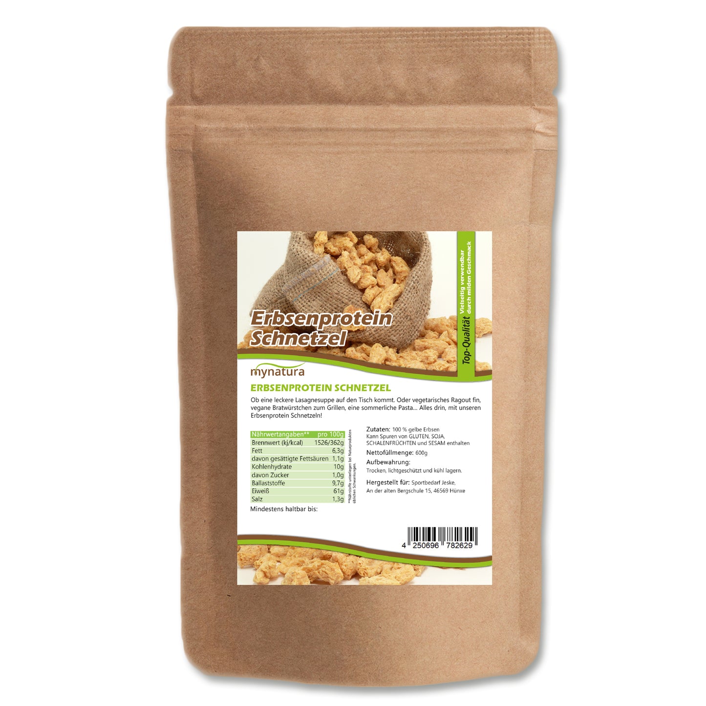 Mynatura Erbsenprotein Schnetzel - im Beutel ab 600g