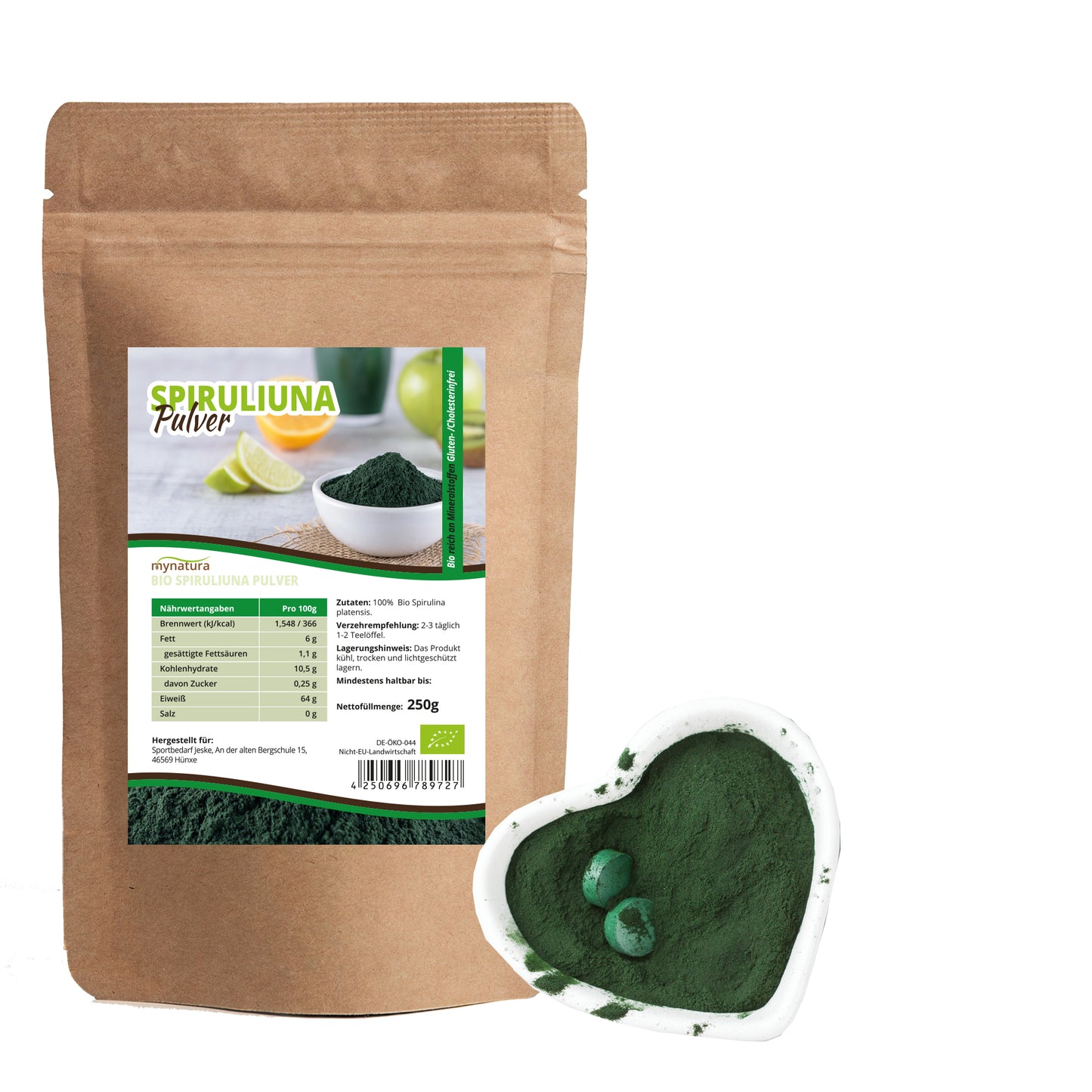 Bio Algen Set - Dulse Flocken (100g)- Chlorella Pulver (250g) - Spirulina Pulver (250g)