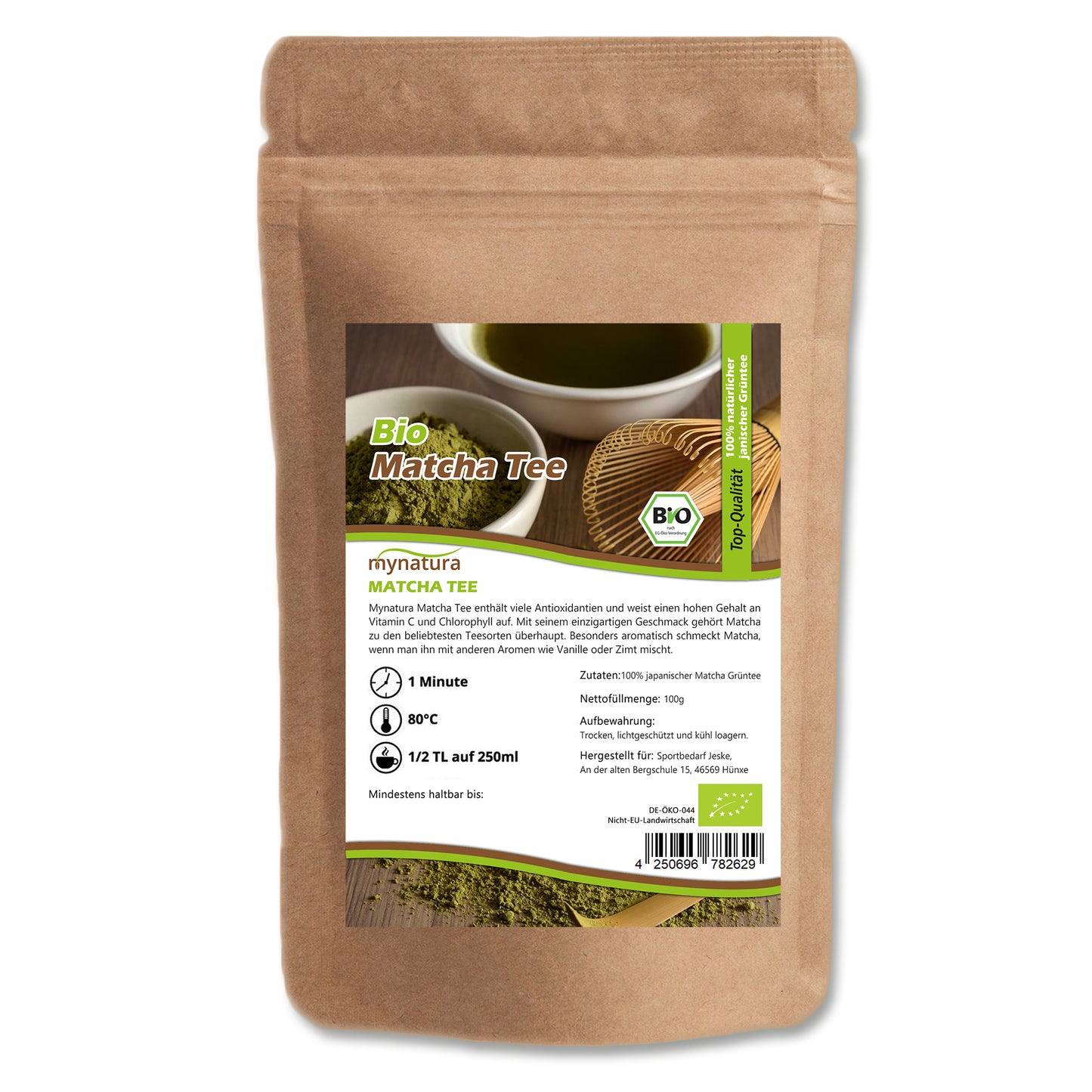Mynatura Bio Matcha Pulver – im Beutel ab 100g