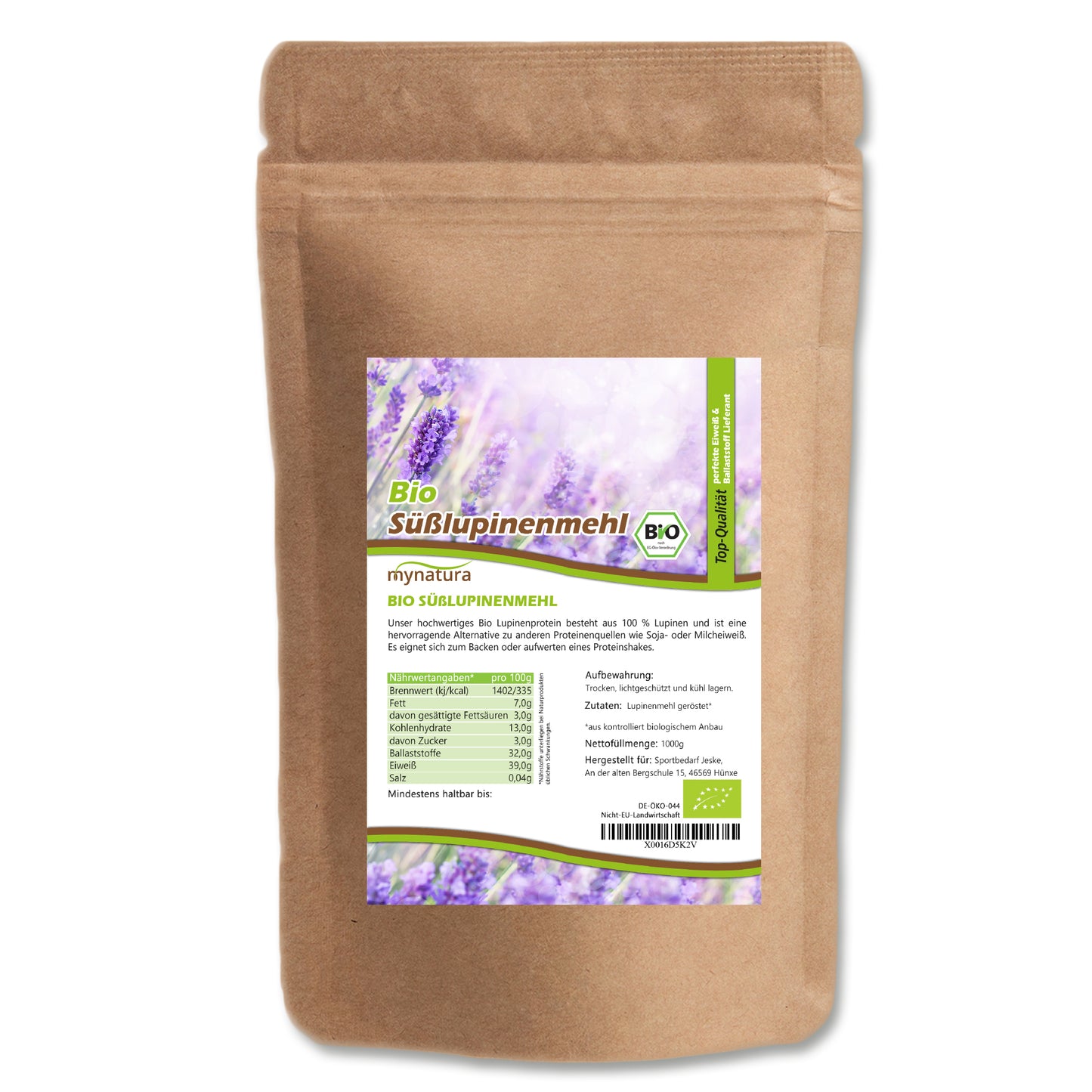 Bio Süßlupinenmehl glutenfreie - im Beutel ab 1kg