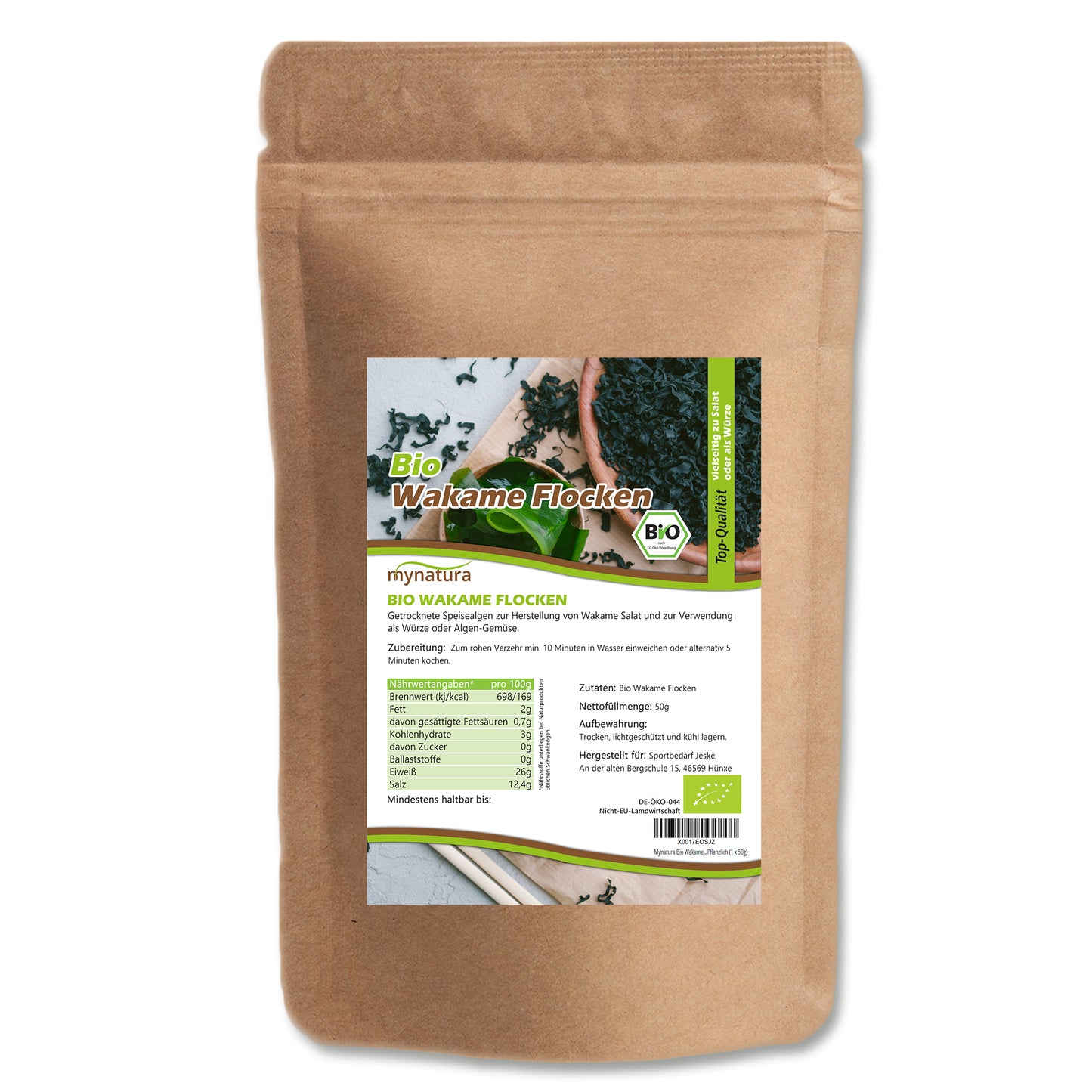 Bio Wakameflocken – im Beutel ab 50g