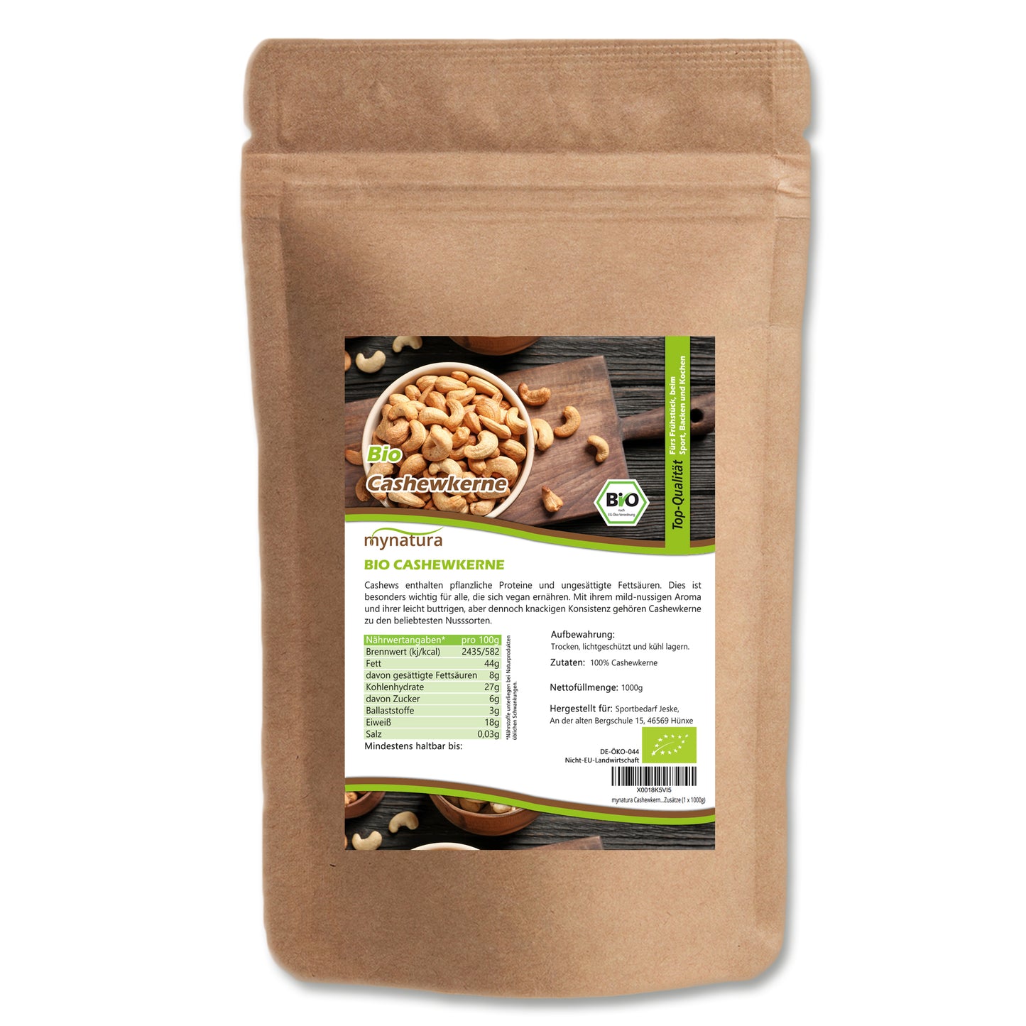 Bio Cashewkerne – im Beutel ab 1kg