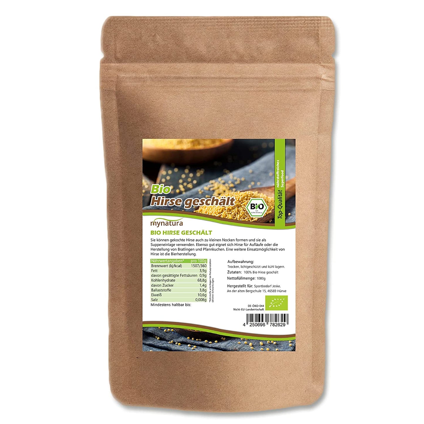 Bio Hirse geschält glutenfrei - im Beutel ab 500g