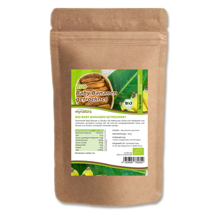 Bio Mini Bananen getrocknet - im Beutel ab 1kg