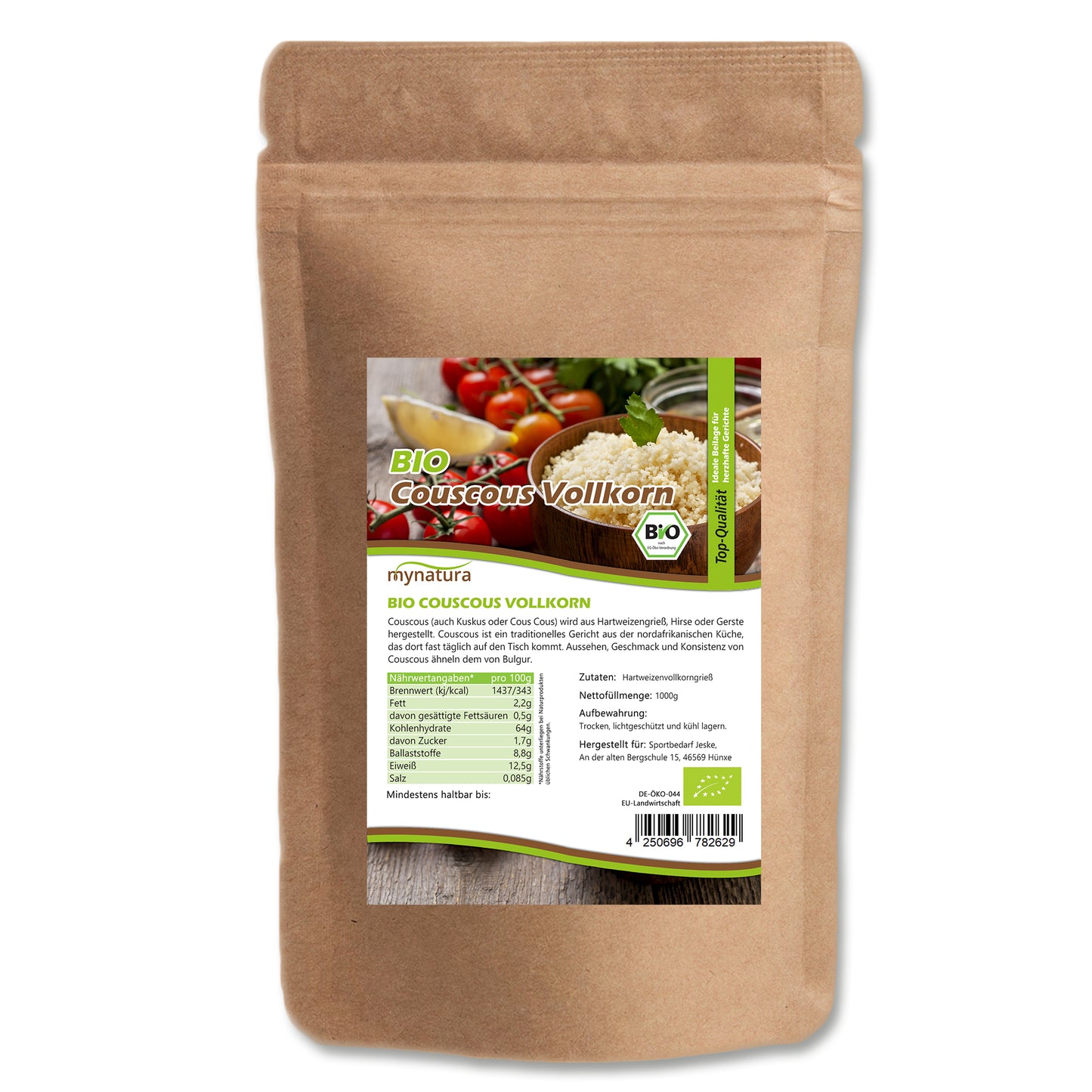Bio Vollkorn Couscous - im Beutel ab 1kg