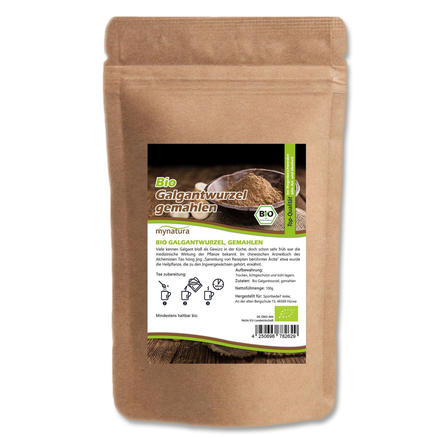 Bio Galgantwurzel gemahlen - im Beutel ab 100g