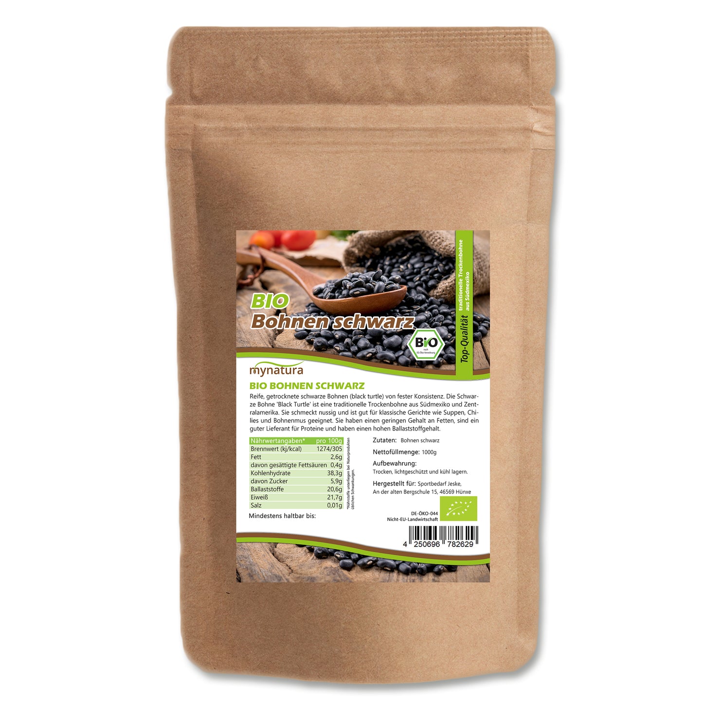 Bio Schwarze Bohnen - im Beutel ab 1kg