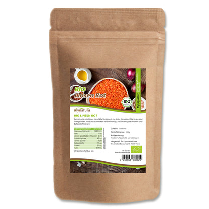 Mynatura Bio Rote Linsen – im Beutel ab 1kg