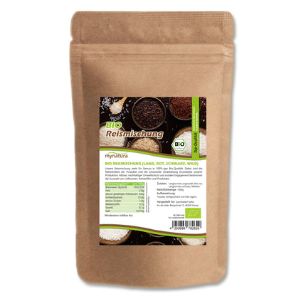 Mynatura Bio Reismischung – Langkorn‑, roter & Wildreis - im Beutel ab 1kg