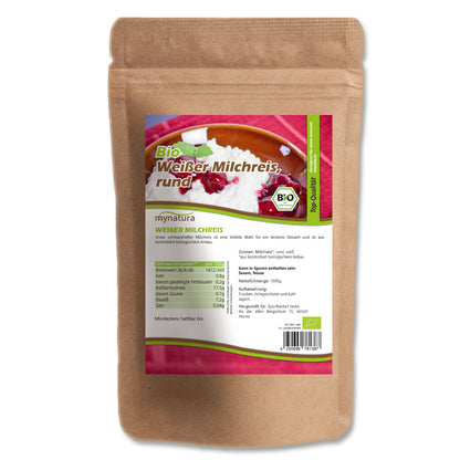 Mynatura Bio Milchreis – Rundkornreis - im Beutel ab 1kg
