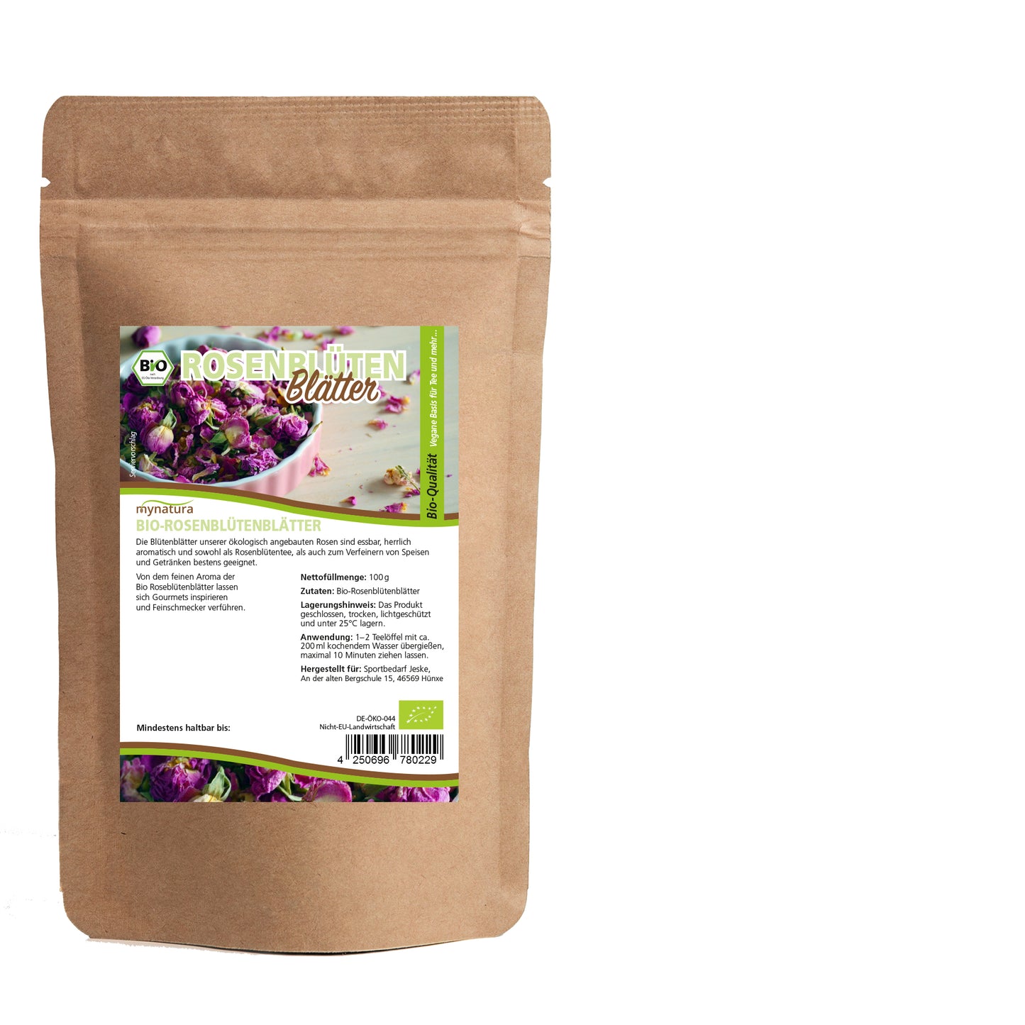 Bio Rosenblütenblätter getrocknet – im Beutel ab 100g