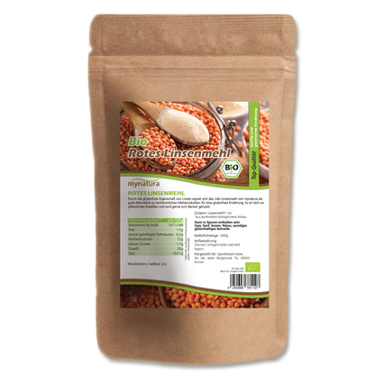 Bio Rotes Linsenmehl glutenfrei - im Beutel ab 1kg