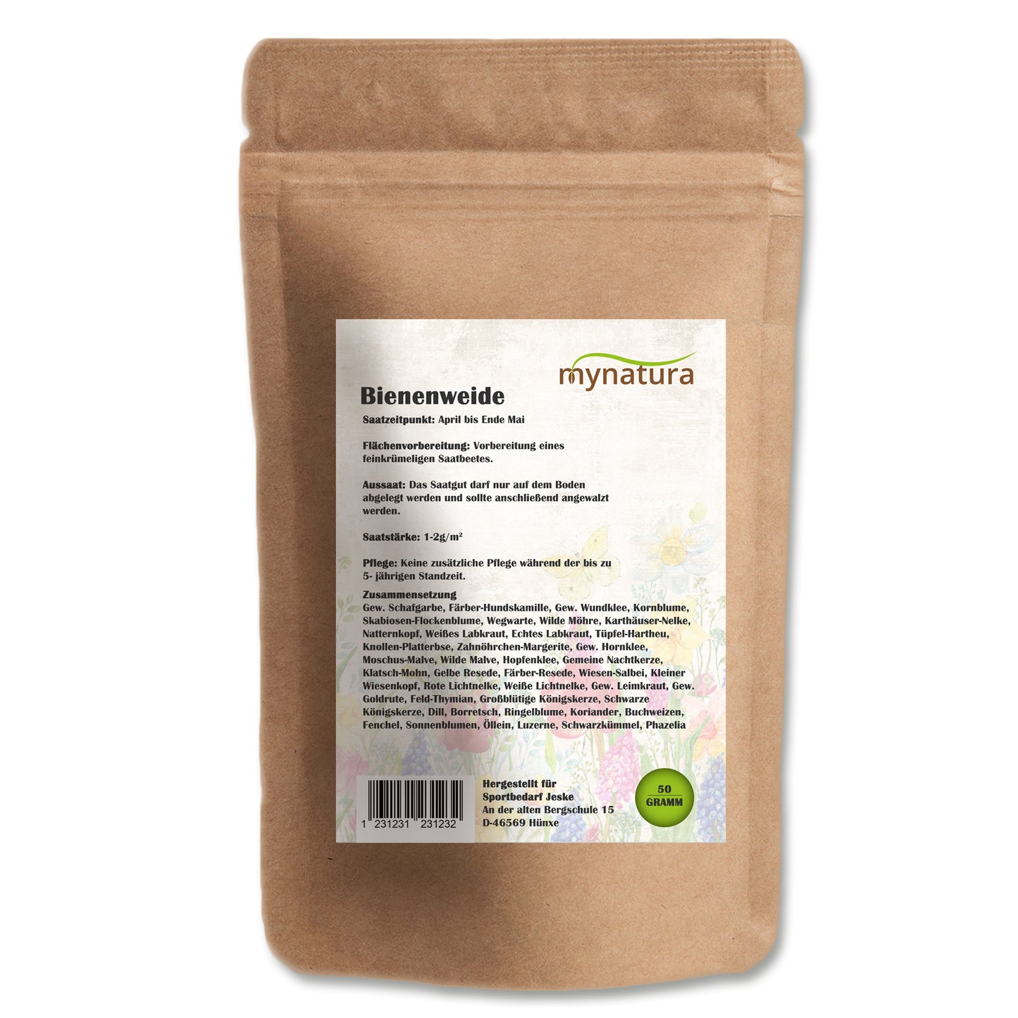Bienenweide Süd Bienen - im Beutel 50g