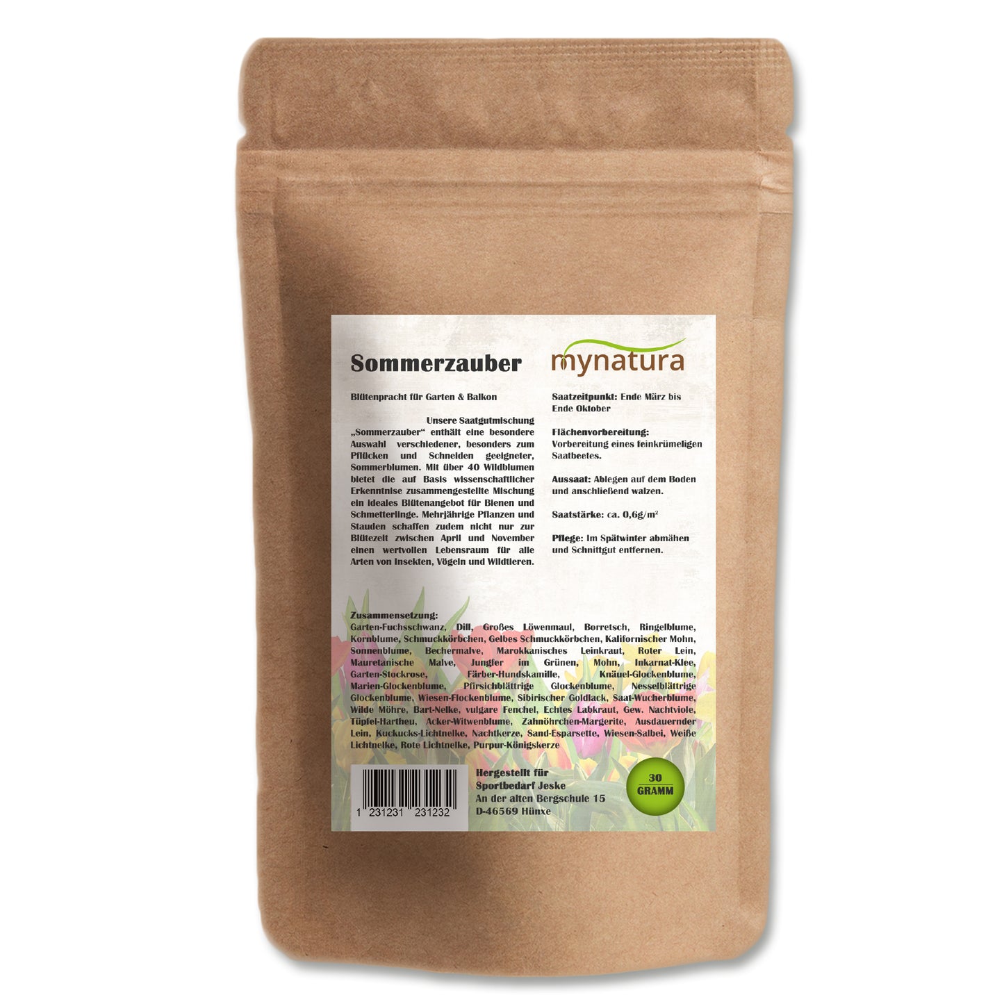 Sommerzauber Blühwiese Selberpflücken - im Beutel 30g