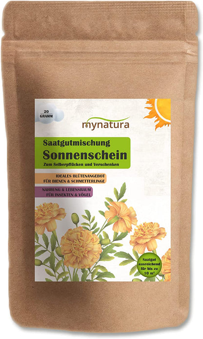 Mynatura Saatgutmischung Sonnenschein Ringelblumen Pflanzensamen 20g
