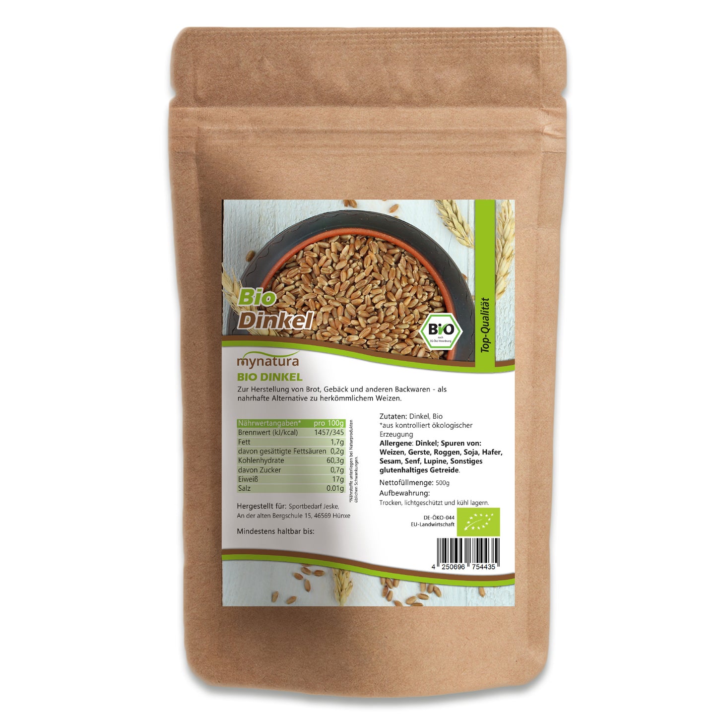 Bio Dinkel ganz - im Beutel ab 500g