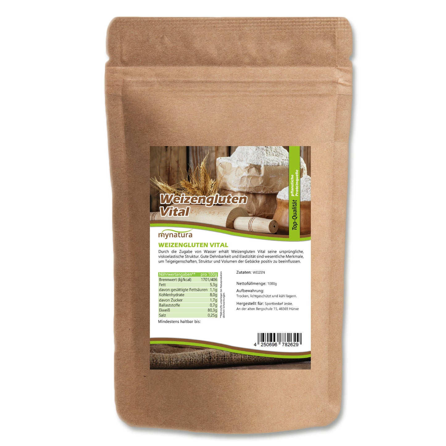 Weizengluten Vital Pulver - im Beutel ab 1kg