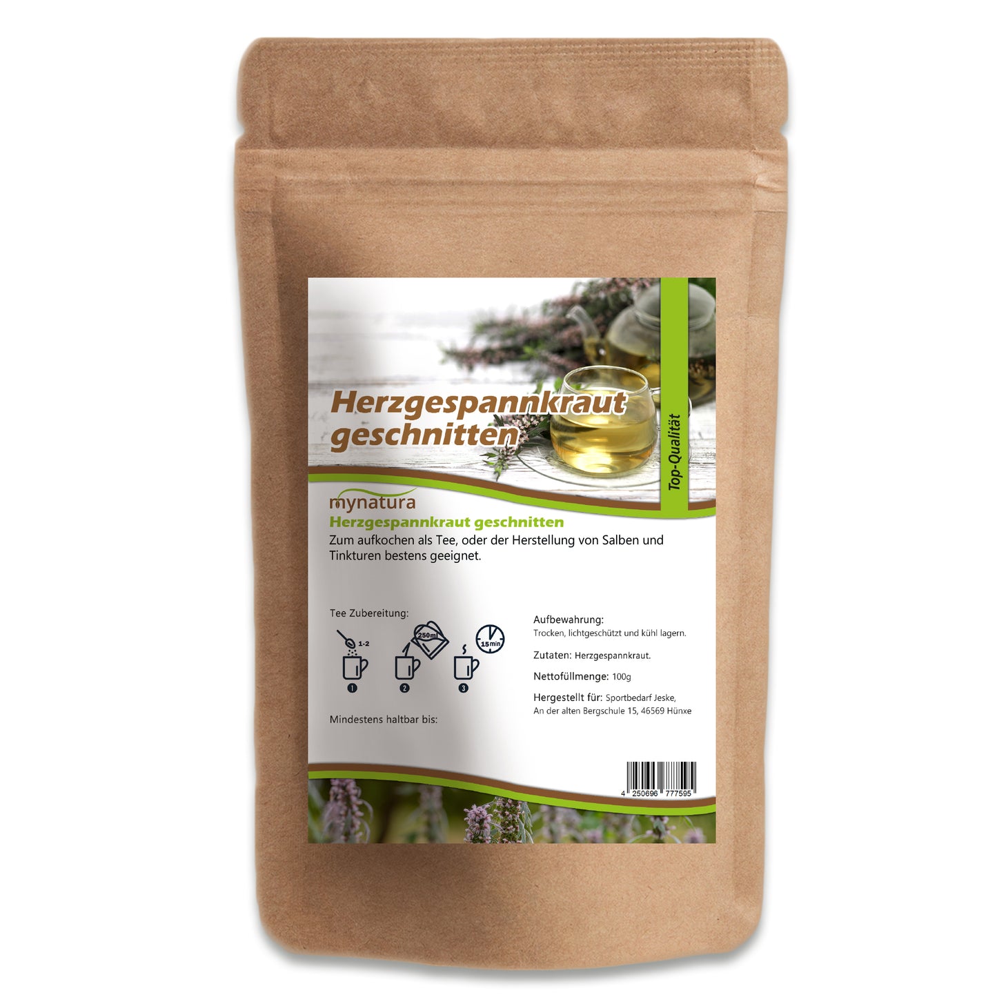 Herzgespannkraut getrocknet & geschnitten – im Beutel ab 100g
