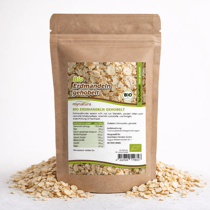 Bio Erdmandeln gehobelt – im Beutel ab 1kg