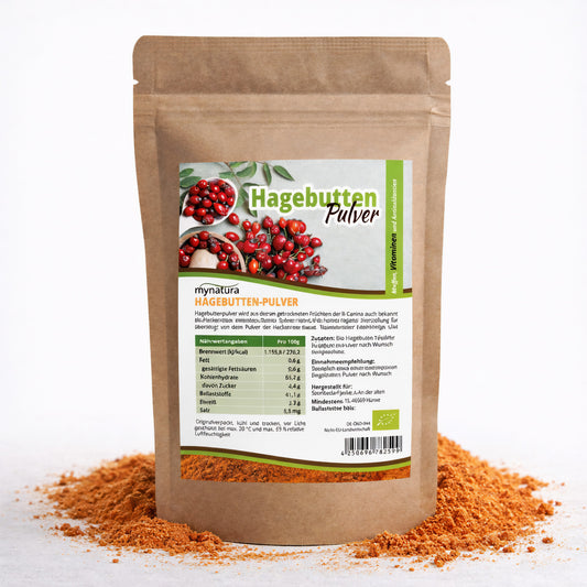 Mynatura Bio Hagebuttenpulver im Beutel ab 1Kg