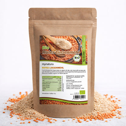 Bio Rotes Linsenmehl glutenfrei - im Beutel ab 1kg