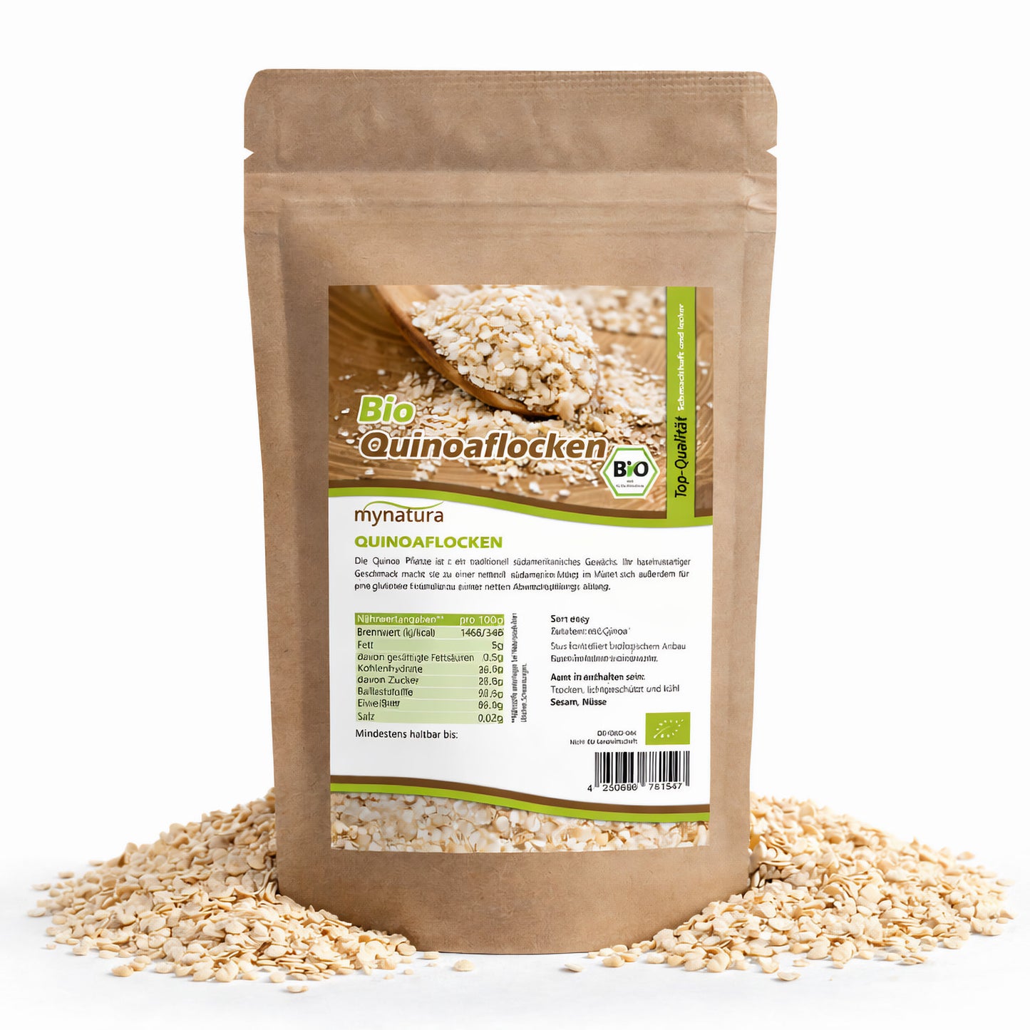 Mynatura Bio Quinoaflocken – glutenfrei - im Beutel ab 500g
