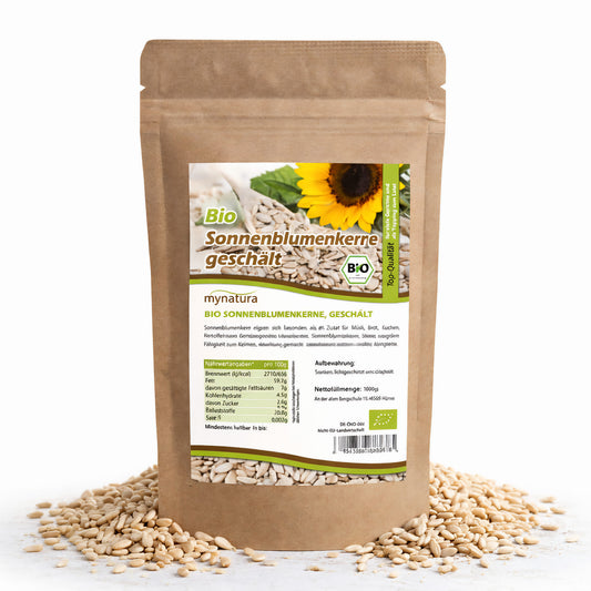 my-natura Bio Sonnenblumenkerne geschält - im Beutel ab 1kg