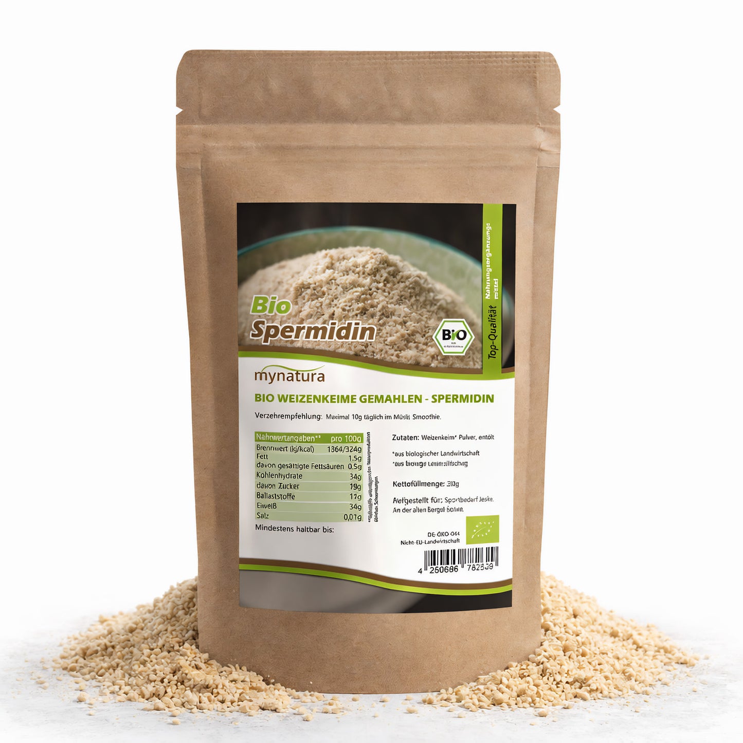 Bio Weizenkeime gemahlen Spermidin - im Beutel ab 250g