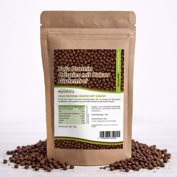 my-natura Protein Soja Kakao Crispies – im Beutel ab 1kg