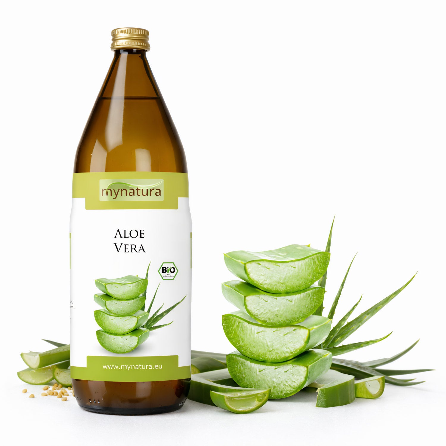 Bio Aloe Vera Saft - Direktsaft - in der Flasche ab 1L