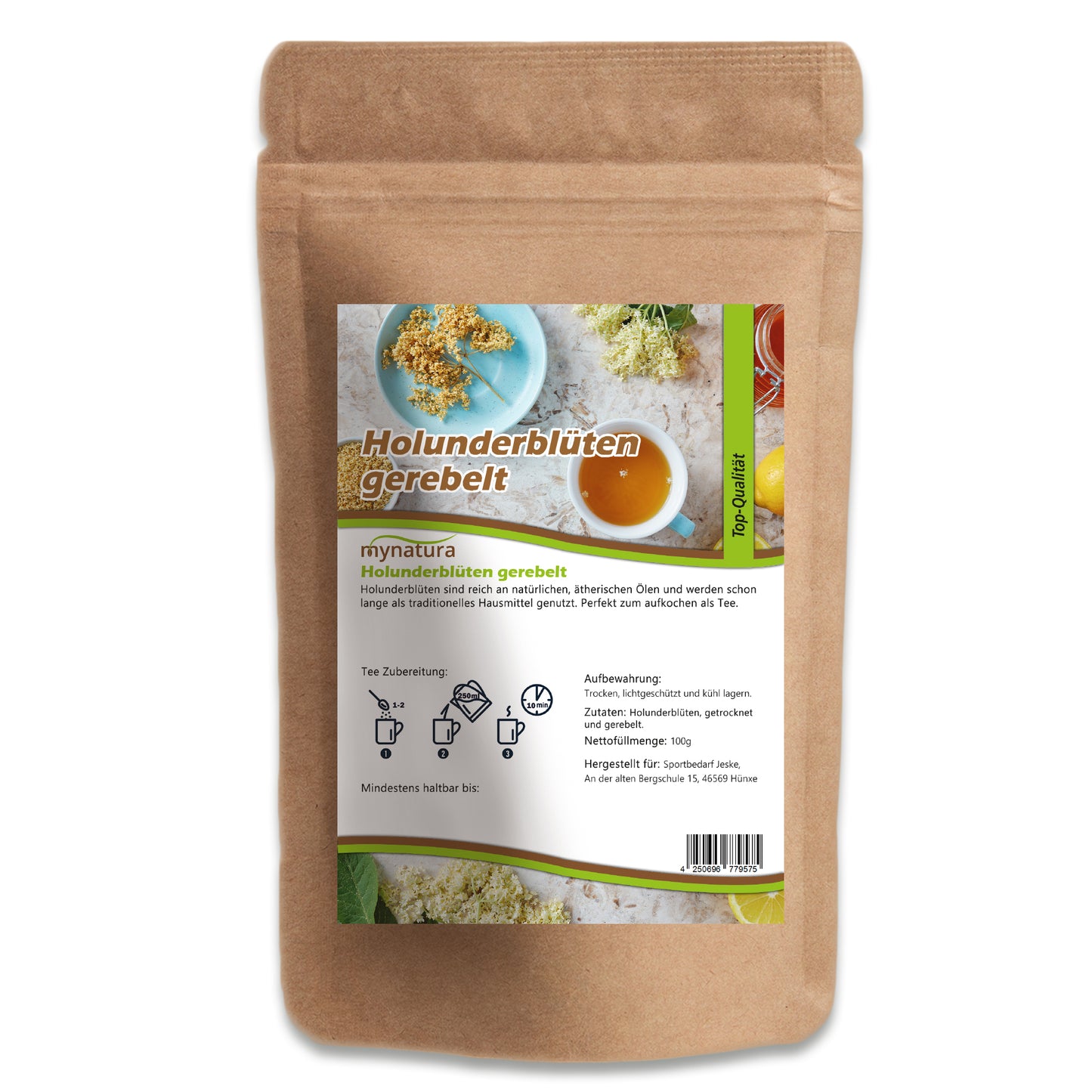 Holunderblüten gerebelt - im Beutel ab 100g